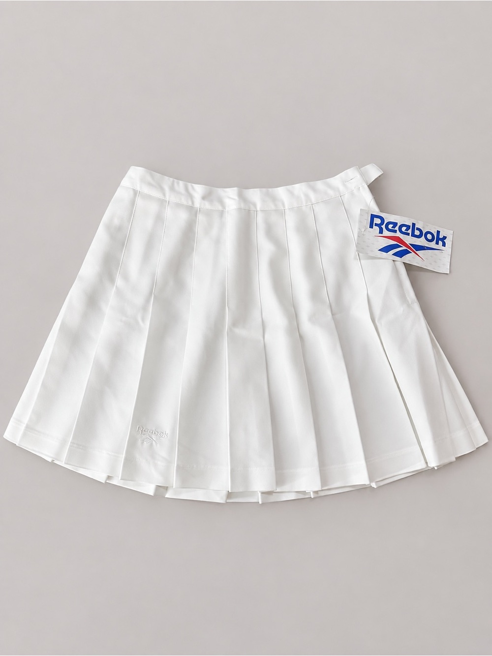 NWT Vintage 90s Reebok White Pleated Tennis Skirt Tagged 14 (fits more like 8)